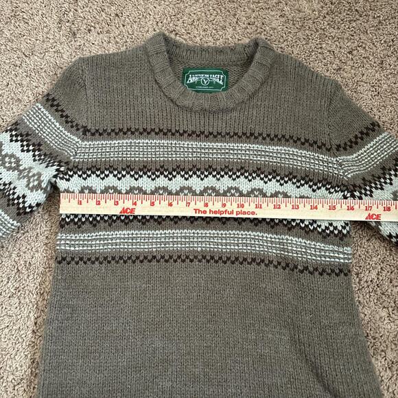 American Eagle Brown and Cream Sweater - Picture 4 of 7